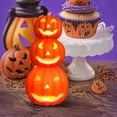 thumbnail image 3 of Pumpkin Jack O Light Up Pumpkin Decorations Lighted Pumpkin With LED Bulb Indoor/Outdoor Random Ornament Assortment Christmas Ornament Glass A Ornament Create Ornament Matrix Ornament, 3 of 3