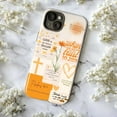 thumbnail image 5 of Christian Faith Inspirational Phone Case, Bible Verses & Cross Collage iPhone Cover, Encouragement Design for iPhone 16 15 14 13 12 11 Pro Plus Max Mini Yellow, 5 of 6