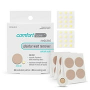 Comfort Zone Plantar Wart Remover Kit, Medicated Patches and Concealing Pads, 24 Count