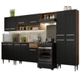 thumbnail image 1 of Cocina Integral 293cm Marrón/Negro Emilly Madesa 01, 1 of 10