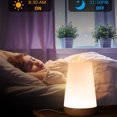 thumbnail image 3 of Touch Lamp, Portable Table Sensor Control Bedside Lamps with Quick USB Charging Port, 5 Level Dimmable Warm White Light & 13 Color Changing RGB for Bedroom/Office/Hallways, 3 of 5