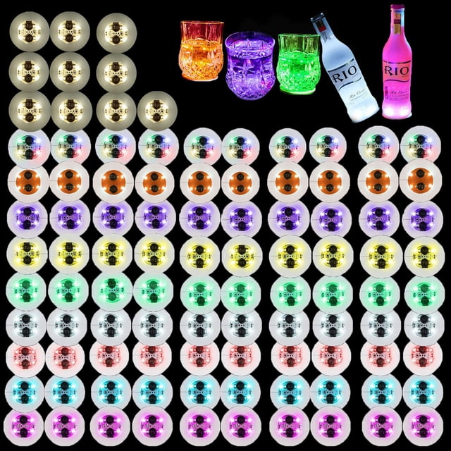 Posavasos LED paquete de luces LED para botellas colores LED RGB para botellas de licor glorificador de botellas luz flash para bebidas bar fiesta dec
