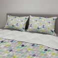 thumbnail image 2 of Leaf Comforter & Sham Bedding Set, Abstract Fall Season Repetitive Pastel Tones Leaves, 3 pcs Duvet Set Microfiber Filling Quilt, 5 Sizes, Multicolor, by Ambesonne, 2 of 4