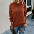 thumbnail image 6 of JINMGG 2026 Fall Winter Plus Size Sweaters for Women,Women Fashion Solid Color High Collar Long Sleeves Socket Sweater Tops, 6 of 8