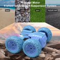 thumbnail image 3 of CNKOO 2.4GHz RC Car for Kids  360° Rotation Remote Control Stunt Car for Boys and Girls  4WD Off-Road Double Side Driving Vehicles with LED Lights  Red, 3 of 7