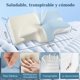 thumbnail image 5 of GALASALA Almohada Memory Foam, Almohada Cervical para Aliviar el Dolor de Cuello, Almohada Ortop&eacute;dica Ergon&oacute;mica para Boca Arriba, Personas Que Dormir de Lado o Boca Abajo, con F, 5 of 6