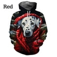 thumbnail image 5 of Sudadera con capucha para hombre y mujer, con estampado 3D de perro bonito, bufanda, otoño e invierno, informal, de gran tamaño, para niño, 5 of 5