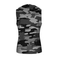 thumbnail image 4 of Men's Camo Workout Hooded Tank Tops Sleeveless Gym Training Hoodies Bodybuilding Muscle Cut Off T Shirt, 4 of 9