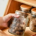 thumbnail image 5 of Sunflower Flower Glass Jars, Flour and Sugar Containers, Glass Spice Jars Glass Jars with Lids, Embossed Glass Sealing Jars, 5 of 5