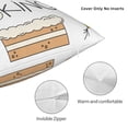 thumbnail image 3 of Honeii Home Cooking Print Throw Pillow, Square Decorative Pillow Forms Soft Fluffy Plump Pillow Decorative Pillow Inserts,Couch Pillows-26"x26", 3 of 7