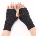 thumbnail image 4 of GZWYHT Gloves for Cold Weather,Winter Gloves Winter Gloves For Women Warm Glove Windproof Elastic Texting Black Gloves Women Warm Lined Gloves Fingerless Gloves,Work Gloves,Gloves for Women Dark Gray, 4 of 4