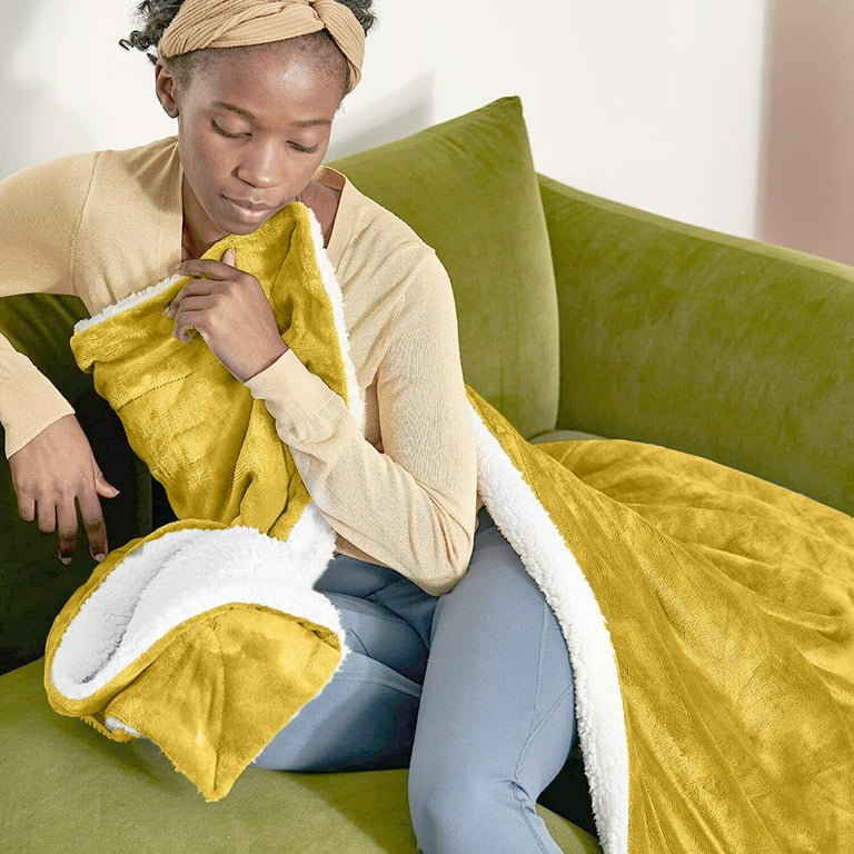 Fleece Twin Blanket 60 x 80 Super Soft 400 Gsm Reversible Sofa Bed