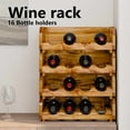 thumbnail image 4 of vidaXL Wine Racks 4 pcs for 16 Bottles Solid Reclaimed Wood, 4 of 11