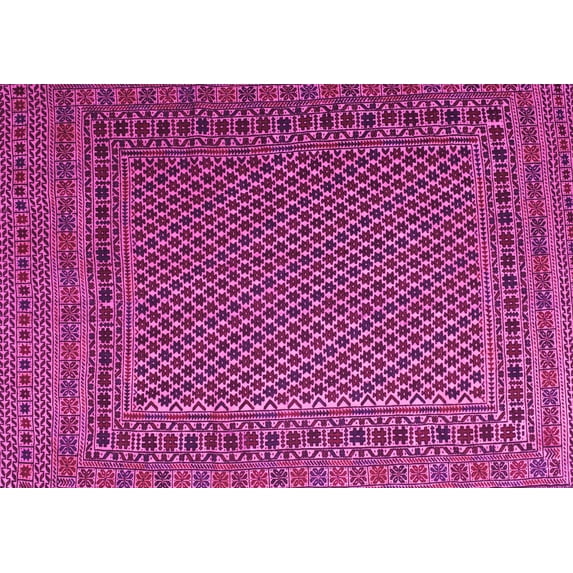 Ahgly Company Indoor Rectangle Persian Pink Traditional Area Rugs, 4' x 6'
