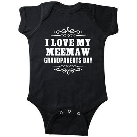 

Inktastic Grandparents Day I Love My Meemaw Gift Baby Boy or Baby Girl Bodysuit