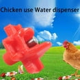 thumbnail image 1 of Xihbxyly Bebedero Automático para Pollos, Sistema de Resorte Integrado, Seguro y Fácil de Usar, Práctico Bebedero para Aves, Ideal para Granjas, Juego de 5 Piezas, Rojo, Plástico., 1 of 5