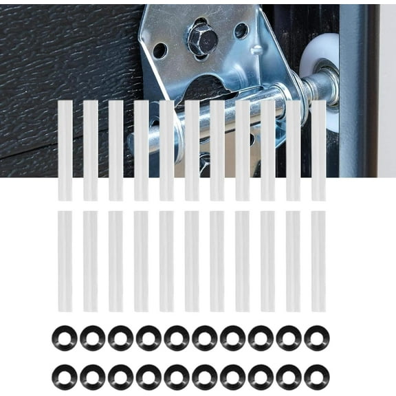 Door Hinge Rollers, 20pc Garage Door Hinge Quiet Roller Sleeves, High Bearing Precision Garage Door Rollers, Effortless Wheels for Garage Door Hinges