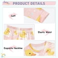 thumbnail image 4 of Yellow Duck Cloud Pattern Cotton Pajamas 2 Piece Set Sleepwear Soft and Comfortable Homewear Nightwear, 4 of 7