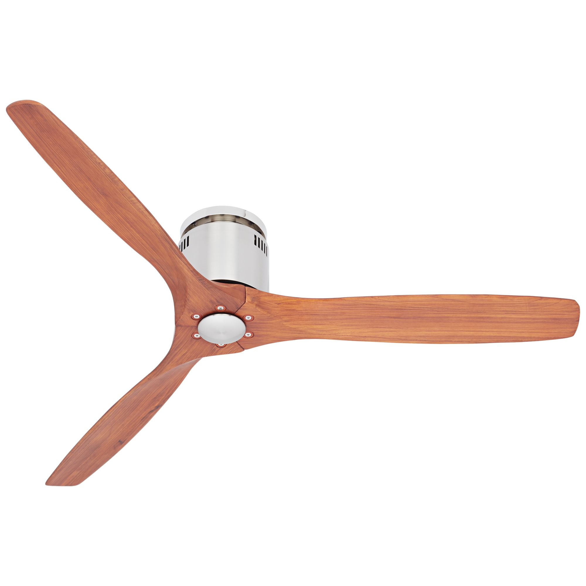 52 Casa Vieja Modern Hugger Ceiling Fan With Remote Brushed Nickel Carved Wood For Living Room Kitchen Bedroom Dining