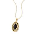 thumbnail image 6 of Ross-Simons Oval Black Onyx and 14kt Yellow Gold Pendant Necklace, Women's, Adult, 6 of 7