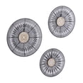 thumbnail image 5 of DecMode Black Metal Floral Wire Plate Wall Decor with Brown and White Scrolls (3 Count), 5 of 8