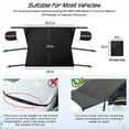 thumbnail image 3 of MesaSe Windshield Cover Windshield Snow Cover with Mirror Covers Anti-Theft Windshield Sun Shade (80.7* 59.06In), 3 of 10