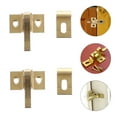 thumbnail image 3 of 2 Ensembles de Verrous de Porte d'Armoire en Laiton Robustes avec Vis de Montage, 3 of 6