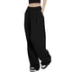 thumbnail image 3 of Lucakuins, pantalones de traje de pierna ancha para mujer, pantalones sueltos casuales elásticos de Color sólido para el trabajo, ropa de calle de oficina Lucakuins  moda, 3 of 9