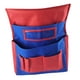 thumbnail image 5 of Organizador de respaldo de silla Organizador de cosas para el respaldo del asiento y ranura para etiquetas con bolsillos Escritorio rojo azul, 5 of 9