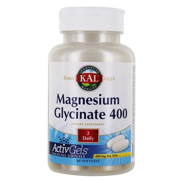 KAL Magnesium Glycinate 400 ActivGels For Relaxation and Healthy