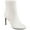 White, variant on Journee Womens Silvy Inside Zip Stiletto Booties