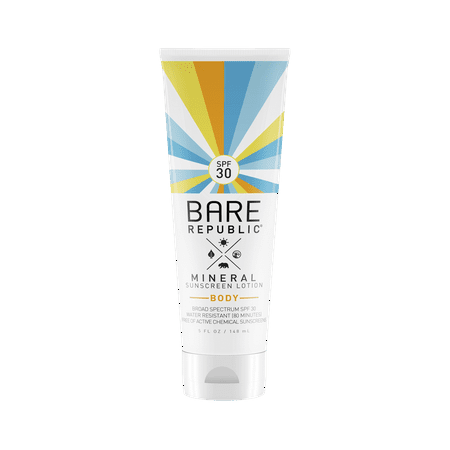 Bare Republic Mineral Sunscreen Lotion for Body, SPF30, 5 (Best Sunscreen For Allergies)