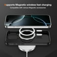 thumbnail image 2 of Allytechgroup Carbon Fiber Case for iPhone 14 Pro Max, Slim Lightweight Magnetic Back Cover Support Wireless Charging Non-Slip Shockproof Anti-Scratch for iPhone 14 Pro Max Women Men, Black, 2 of 9