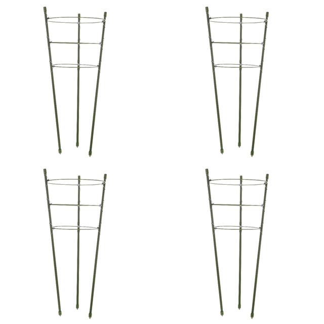 4PCS Adjustable Tomato Cages, Plant Support Garden Cages for Tomatoes, Cucumbers, Vegetables, Flowers, Roses & Climbing Vines Adjustable Rings for Sturdy Growth