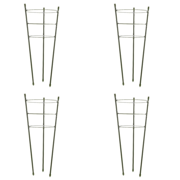 4 Pack Plant Support Cages Tomato Cage for Garden- Plant Cages Adjustable Rings, Tomato Plant Support Stakes for Pots, Peppers, Cucumbers and Flowers