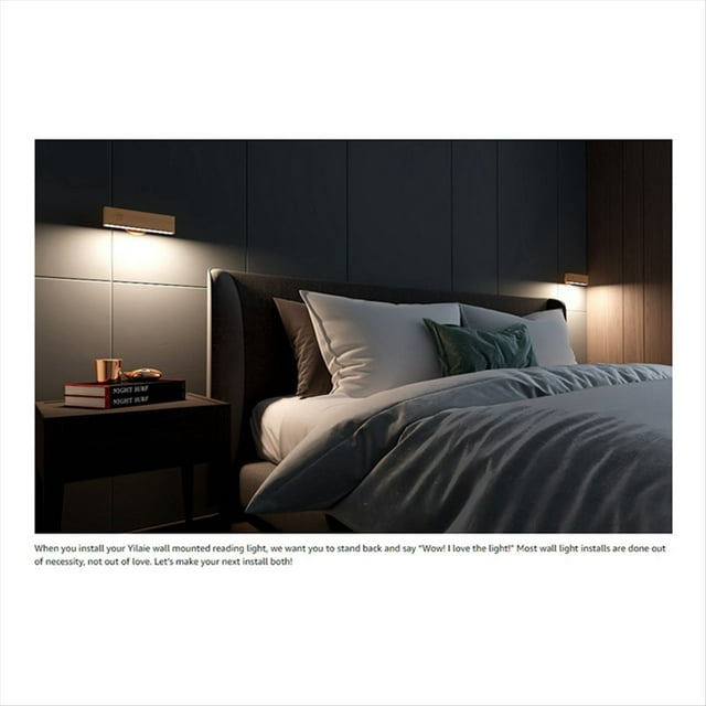 Luces de Pared Recargables, Aplique de Pared con BateríA Regulable en Temperatura, LáMpara de Pared InaláMbrica Giratoria, Luces de Pared