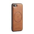 thumbnail image 6 of for iPhone 7 / 8 / SE 2020 / SE 2022 Case [Compatible with MagSafe] Removable Card Holder Magsafe case Wallet 2 in 1 Detachable Back Cards Slot Premium PU Leather Magnetic Car Holder Mount case, Brown, 6 of 10