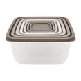 thumbnail image 6 of Mainstays 14 Piece Teal Plastic Food Storage Set, Gray Ombre, Ideal Use for Meal Prep and Batch Cooking, 6 of 6