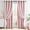 Light Pink, variant on Sage Green Double Layer Curtains 63 Inches Long, Leaf Patterned Sheer Floral Drapes and Blackout Room Darkening Window Curtains for Living Room Bedroom, Grommets Top, 52" W x 63" L, 2 Panels