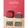 3 in 1 Sandwich Maker, Waffle Maker and Sandwich Grill with 3