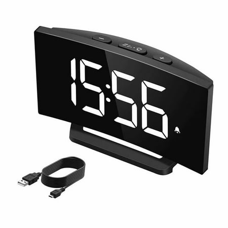 Mpow Digital Alarm Clock Bedside Mains Powered with Snooze Function 1-Minute Easy Setting 3.75'' Large Display Number and Dimmer 3 Adjustable Alarm Sounds (Best Selling Alarm Clocks)