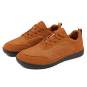 Elecsop Minimalist Wide Toe Box Shoes Women Men, Zero Drop Sole Wide Width Barefoot Shoes Women Men, Fashion Lightweight Wide Toe Box Sneakers Unisex, Brown