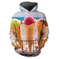 thumbnail image 2 of Sudadera con capucha con estampado 3D de helado de comida para hombre, ropa de primavera y otoño, sudadera de manga larga, sudadera con capucha de calle de talla grande, 2 of 4