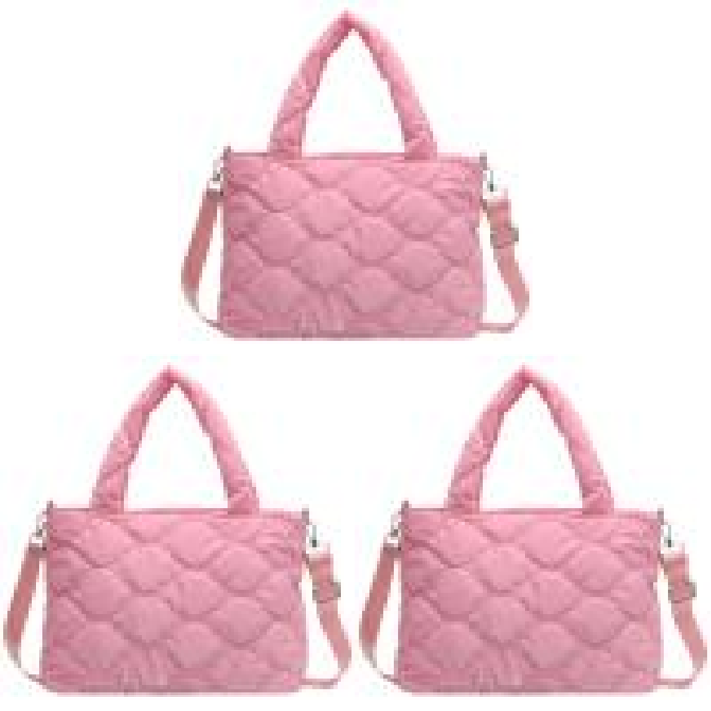 Bolso Bandolera para Mujer Nailon Acolchado Algodón A La () Rosa