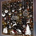 thumbnail image 1 of hojas de pegatinas navideñas para ventanas, pegatinas decorativas navideñas con copos de nieve para ventanas, pegatinas navideñas reutilizables de PVC electrostático para ventanas (Style2), 1 of 5