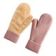 thumbnail image 2 of Guantes de invierno para mujer, de punto, de terciopelo de doble capa, gruesos y cálidos, imprescindibles para el invierno., 2 of 3