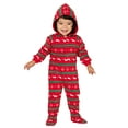 thumbnail image 6 of Footed Pajamas - Family Matching Classic Xmas Hoodie One Pieces for Boys, Girls, Men, Women and Pets - Toddler - Small (Fits 2'8 - 2'11"), 6 of 7