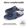 thumbnail image 6 of Daiia Sunflowers Print Women’s Fuzzy Slippers Memory Foam Lightweight House Shoes Cozy Loafer Flannel House Shoes-35/36, 6 of 7