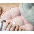 thumbnail image 5 of Sammet Rund Stol Kudde Stor Solid Puff Tuftad Tjock Meditation Kudde Tatami Golv Stol Kudde, 22x22 Tum, Rosa, 5 of 5
