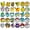 Color5, variant on 30pcs Pokemon Anime Shoe Charms with Different Shape Fun Charm for Women/Men Fit Sandal